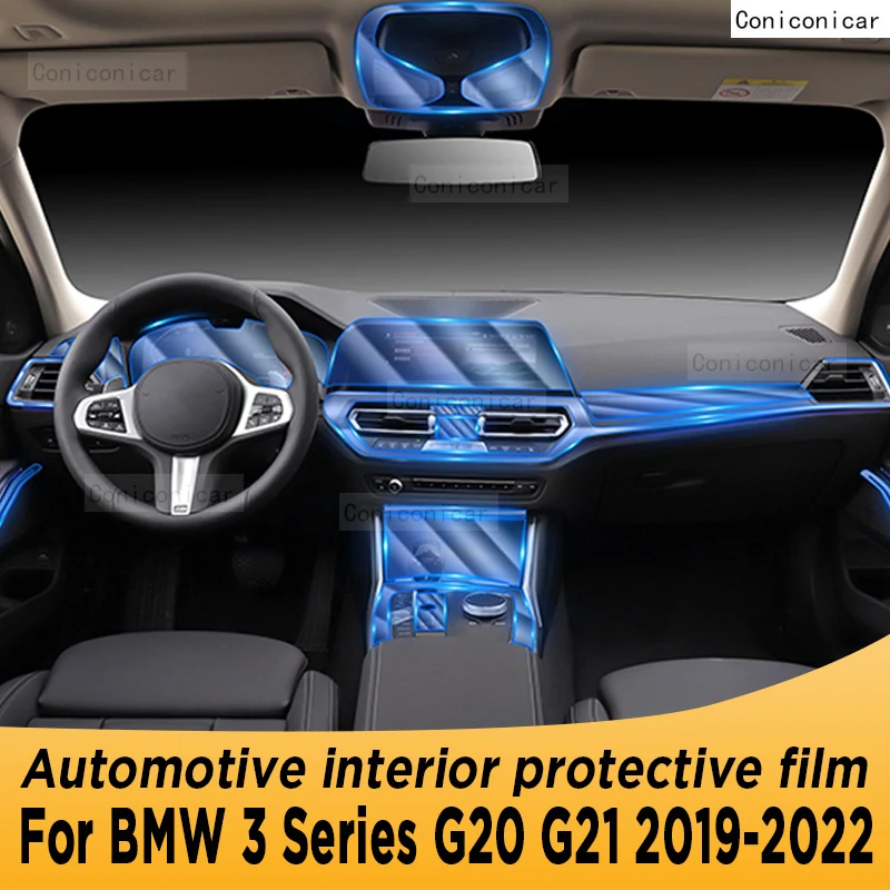 

For BMW 3 Series G20 G21 2019-2022 Gearbox Panel Navigation Automotive Interior Screen Protective Film TPU Anti-Scratch Sticker