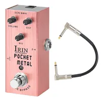 IRIN AN-04 Pocket Metal Electric Guitar Effector Pedal Drive Mid Tone True Bypass Pedal With Cable Guitar Accessories & Parts