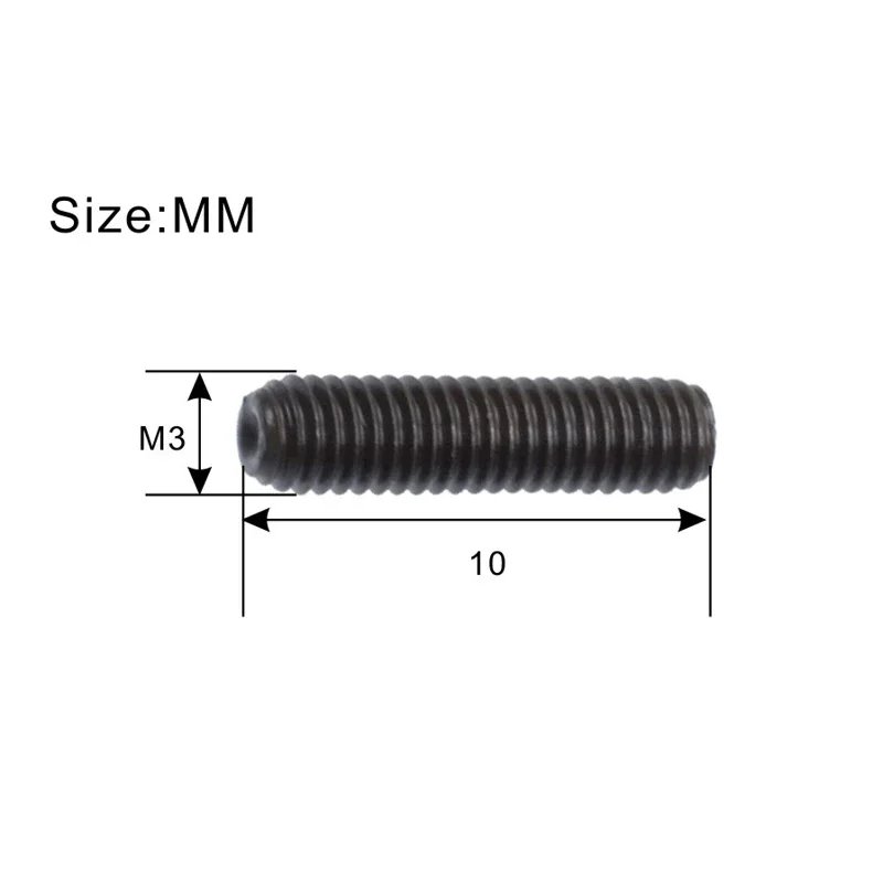 12Pcs M3 Electric Bass Guitar Bridge Saddles Hexagon Screws for Tremolo Bridge or Electric Bass Bridge M3*10mm