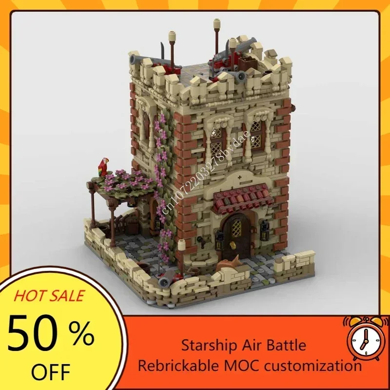 

2704PCS MOC Medieval Pirate Series Sabre Island UCS Model Building Blocks Technical Bricks DIY Creative Assembly Toys Adult Gift