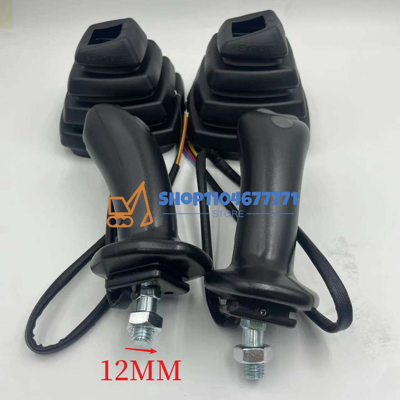 For Yuchai LONKING XCMG Revo 65/75-8/80 Rexroth Joystick Handle Glue 4 Button Keys 12MM Excavator Accessories