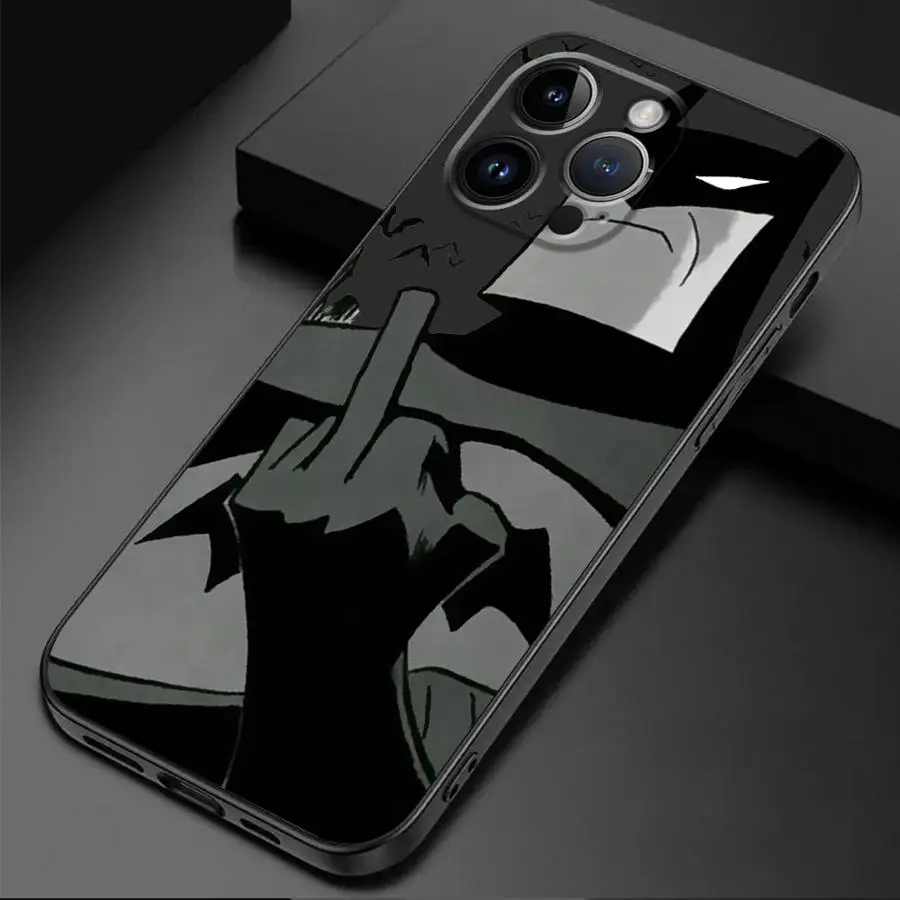 Dark Knight B-Batman Phone Case for Apple iPhone 15 16 Pro XS Max 13 14 Plus XR SE 7 8 12 11 Pro plus Matte