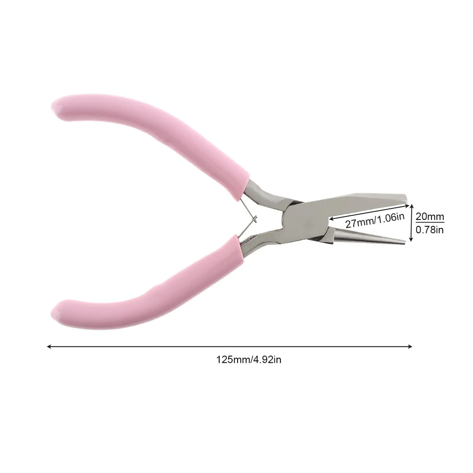 5 Inch Pink Mini Round and Concave Nose Pliers for Jewelry Making / DIY Hobby Projects / Round Concave Wire Wrap Pliers