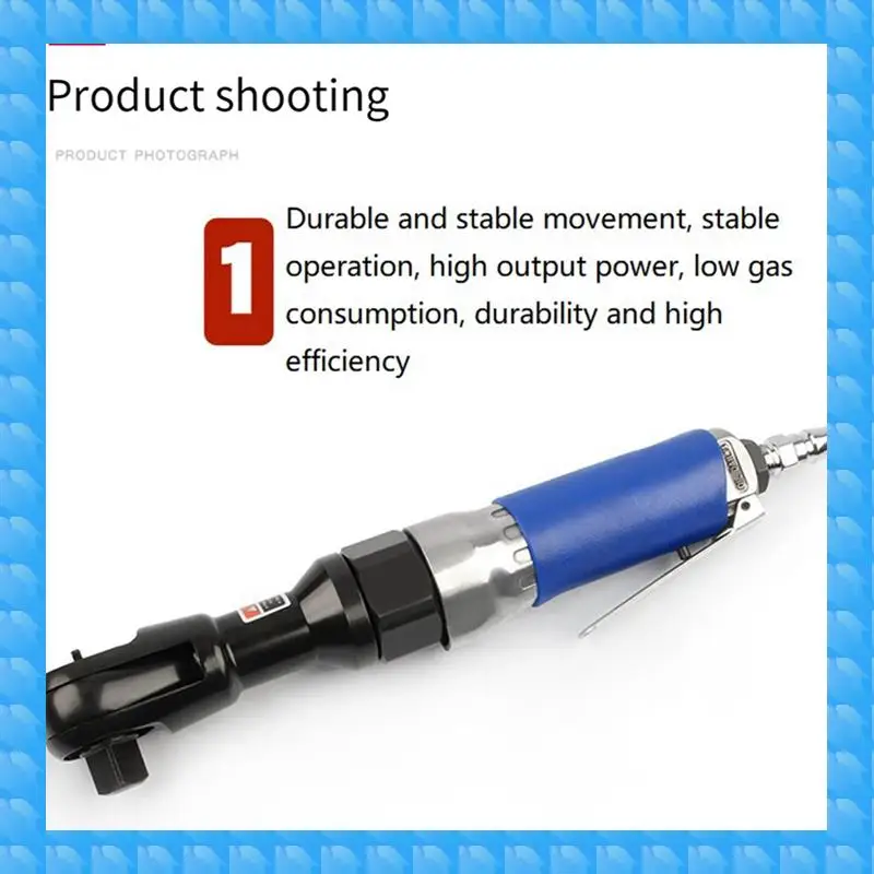 

3/8 Heavy Right Angle Pneumatic Ratchet Wrench 90-Degree Pneumatic Pneumatic Trigger Wind Pulling Tool Reusable