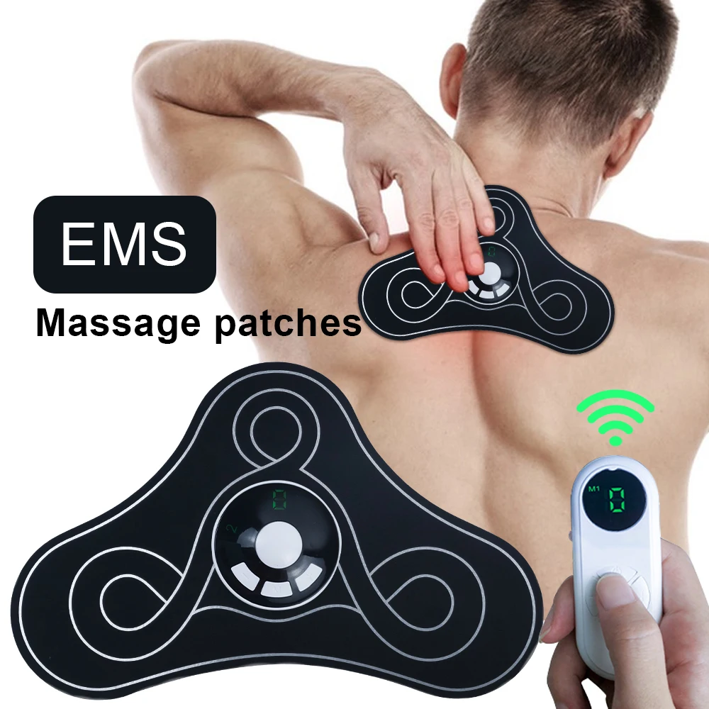 

INSMART EMS Neck Stretcher Electric Massager Electronic Cervical Massage Patch Vertebra Massage for Relieve Fatigue Health Care