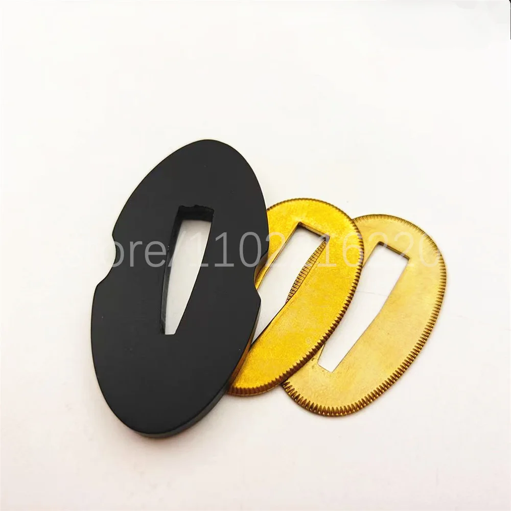 Unique Nice Steel Iron Tsuba Handguard Guard Brass Seppa For Japanese Real Japan Samurai Katana Sword Fittings Accessory Parts