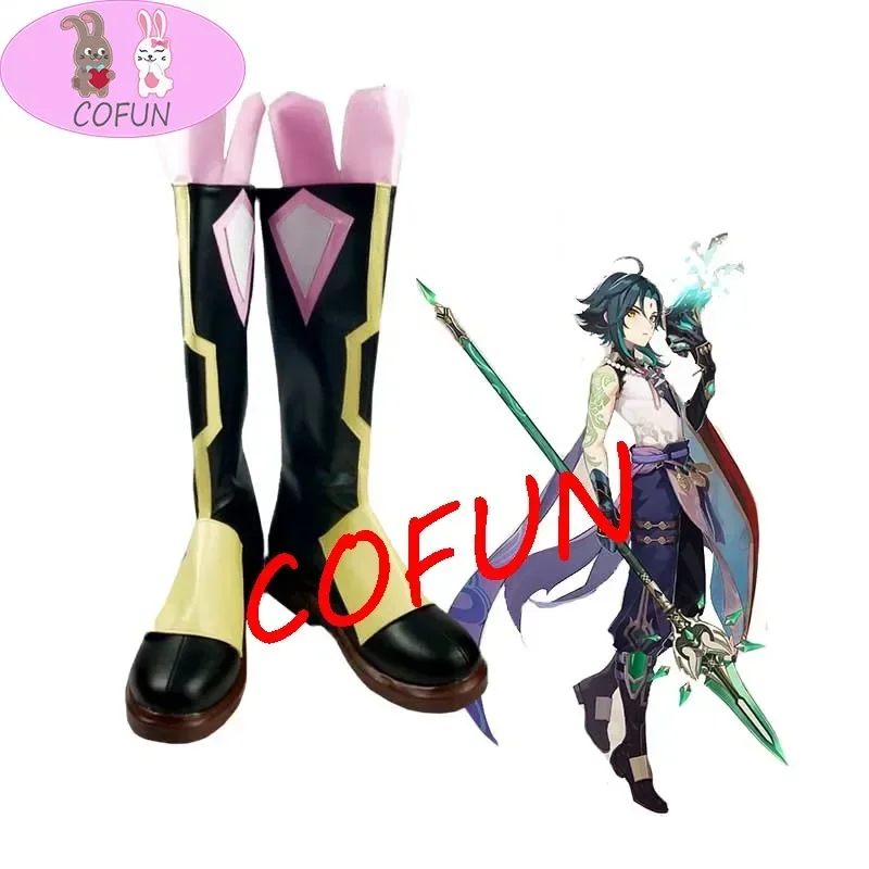 [Personalizza] Gioco Genshin Impact Xiao Stivali Scarpe Cosplay di Halloween 2021 Nuovi Stivali di Carnevale Cosplay Prop Custom Made