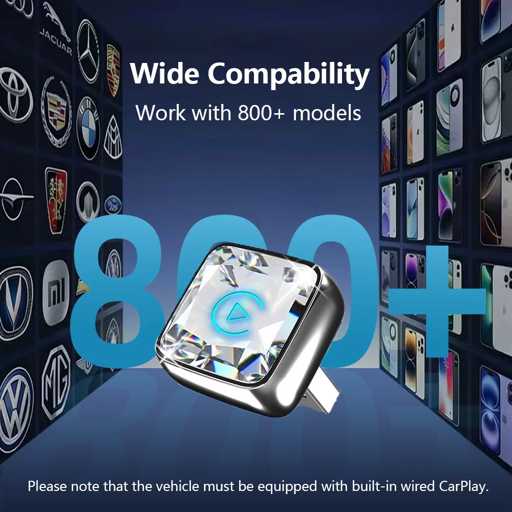 CarRocket Mini 2in1 Wireless Adapter Wireless CarPlay Android Auto For OEM Car Plug and Play WiFi Bluetooth Auto Connection view 6