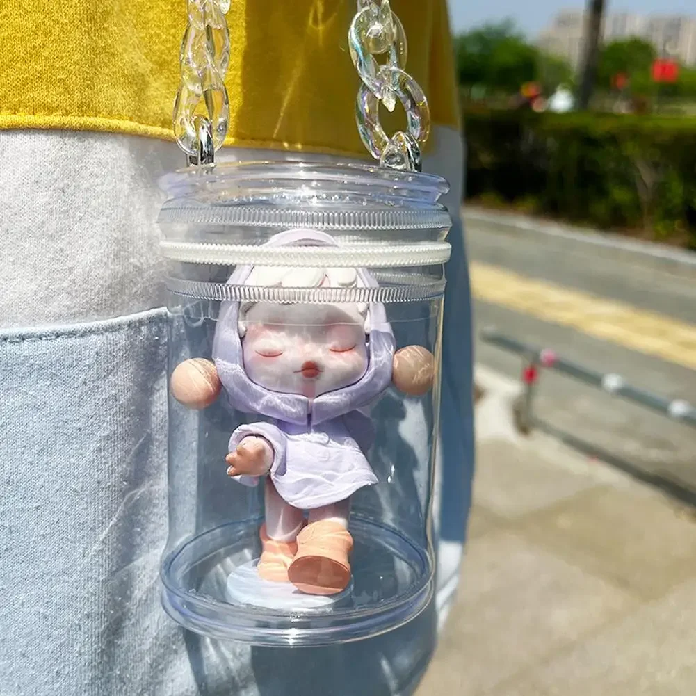 Thicken Transparent Bag for Doll Display Storage Bag Protection Case Mystery Toy Boxes Zipper Pouch only bags