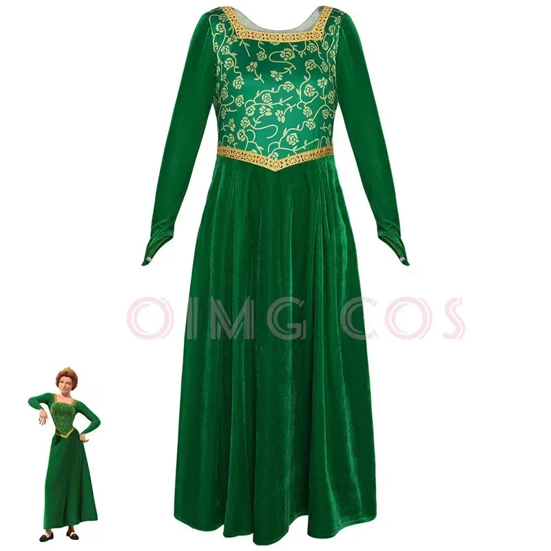 

Princess Fiona Cosplay Costume Adult Carnival Anime Uniform Halloween Party Costumes Masquerade Women Game