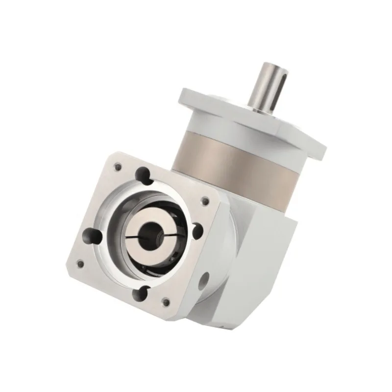 High Precision 90mm Planetary Gearbox Right Angle Gear Square Mounting Flange Speed Reducer for 750w Servo Motor