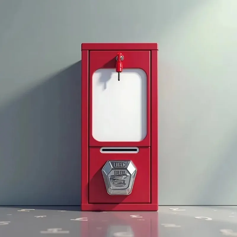Metal card/tattoo vending machine for birthday parties and various cards