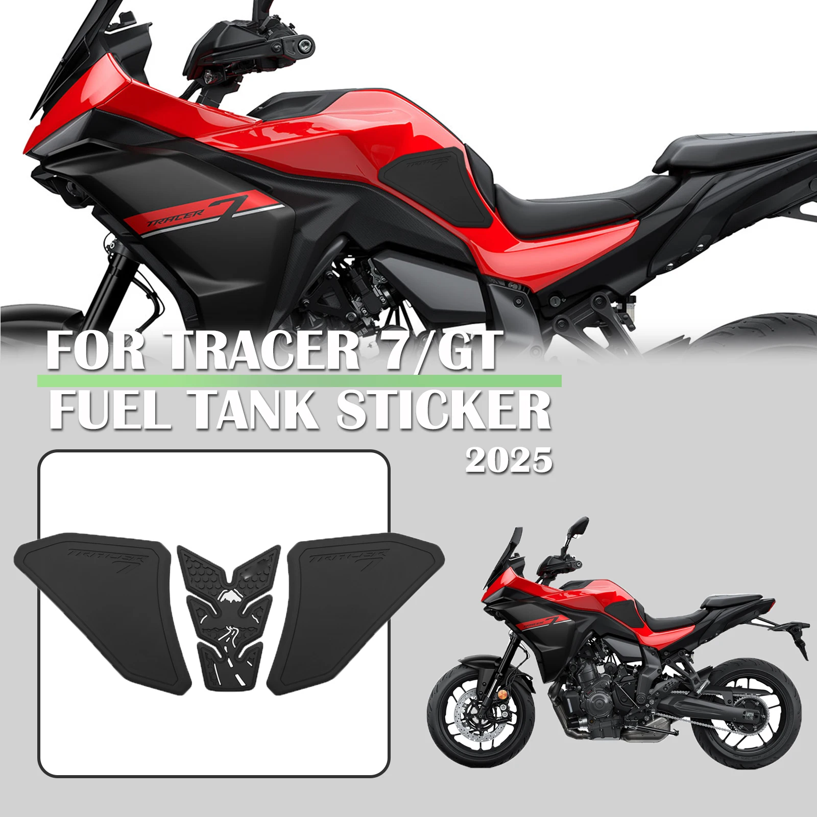 

New Motorcycle fuel tank pad fuel tank traction pad anti-slip side fuel tank sticker For YAMAHA TRACER 7/GT Tracer7 GT 2025