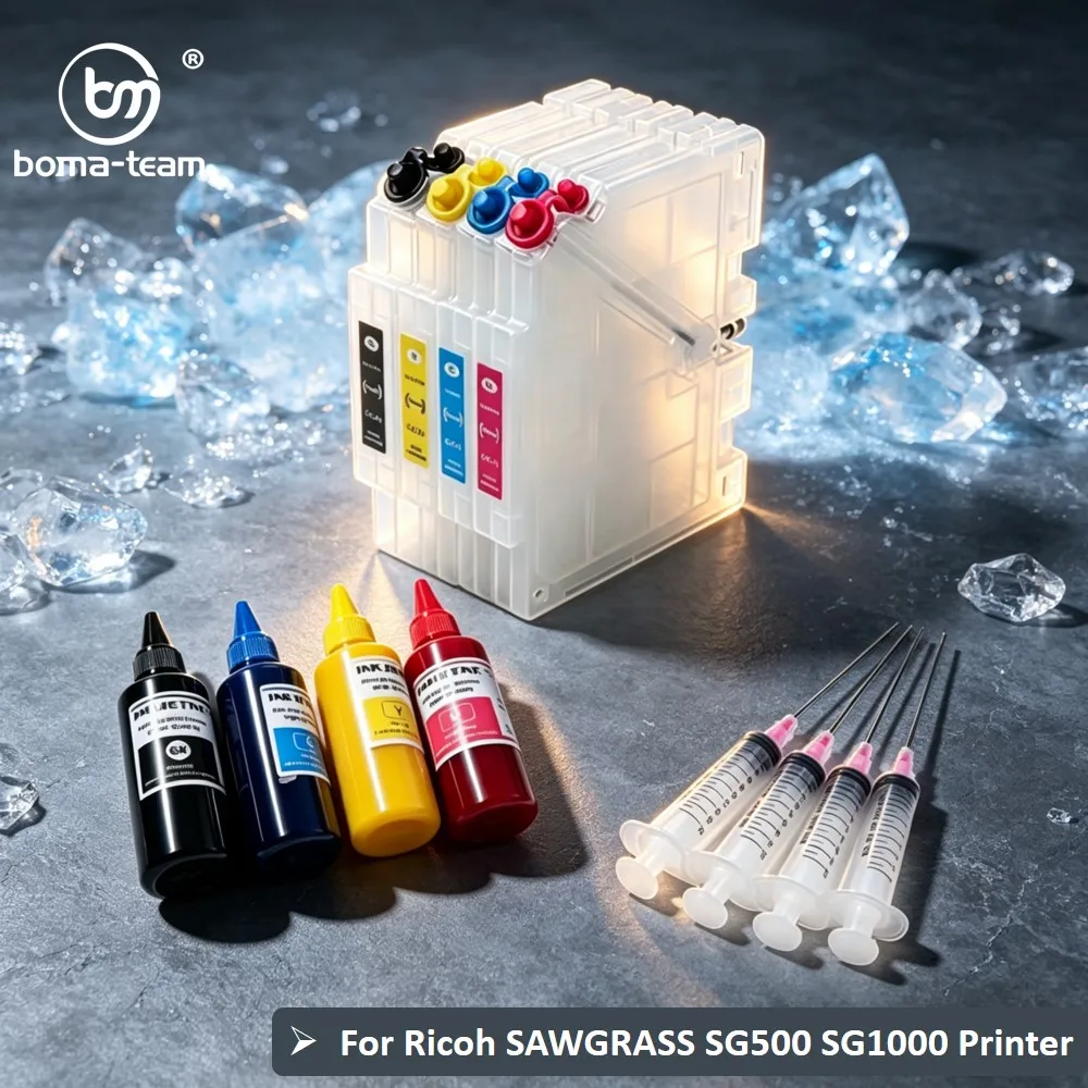 SG 500 SG 1000 Empty Refill Ink Cartridge With One Time Chip & Sublimation Ink For Ricoh Sawgrass SG500 SG1000 Inkjet Printers