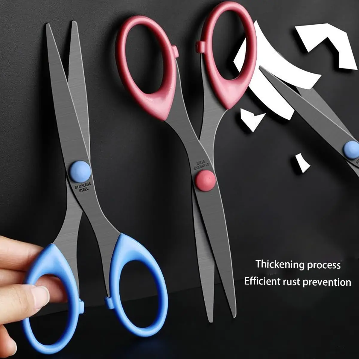 3 Pack 6.5" Multi-Purpose Scissors, Arts and Crafts Scissors,for Office, Home, School and Sewing