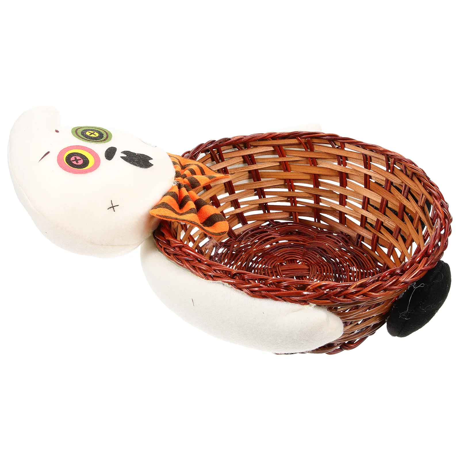 

Halloween Basket Candy Children's Woven Gift Storage Stand Themed Holder Bowl Non-woven Fabric Ornament Lightweight Decoration