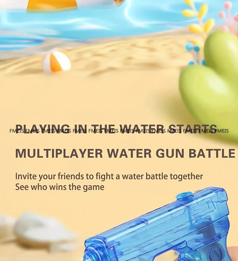 FMEIS 4pcs Random Style Colour-Children's Summer Fun Toy Water Gun-Durable ABS Material Seaside Beach Toys and Bath Toys