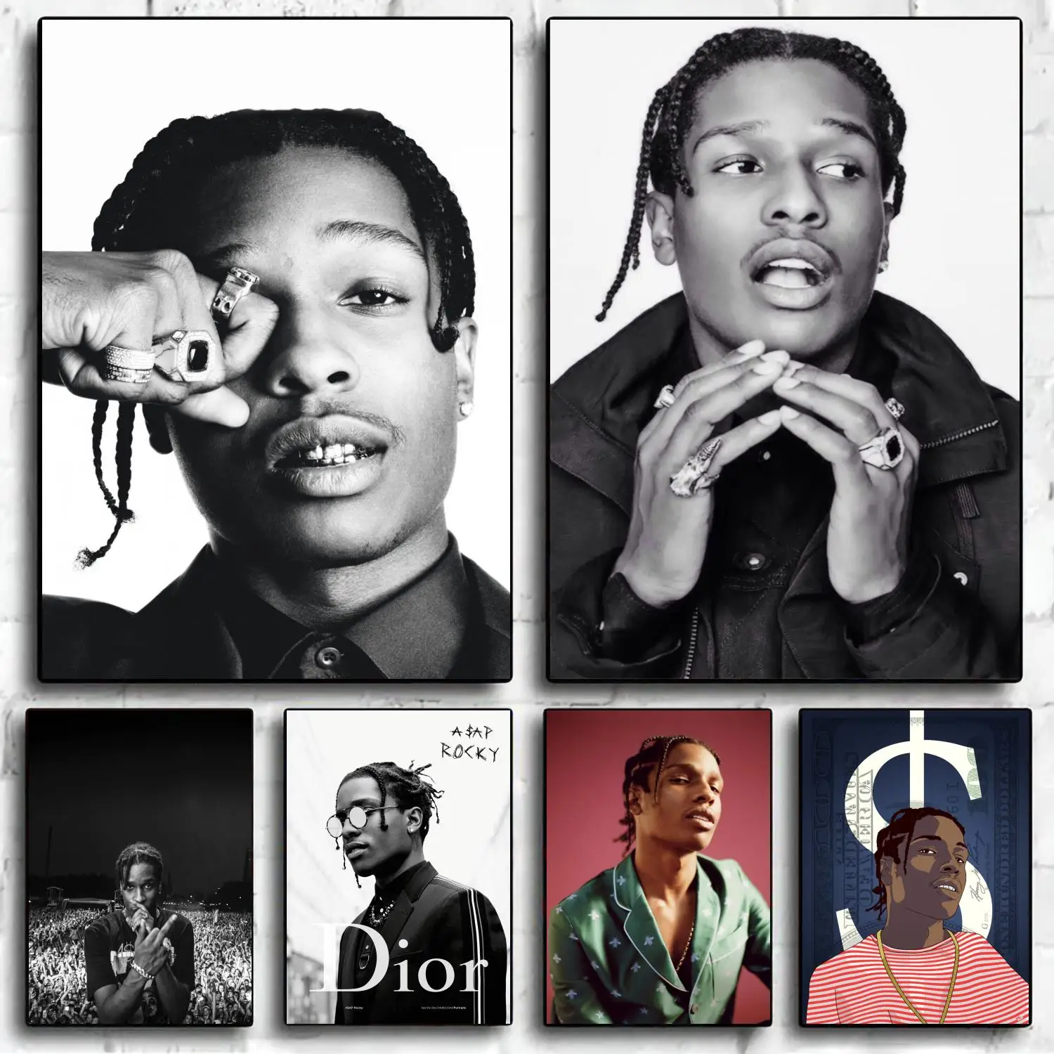 

asap rocky Decoration Art Poster Wall Art Personalized Gift Modern Family bedroom Decor Canvas Posters