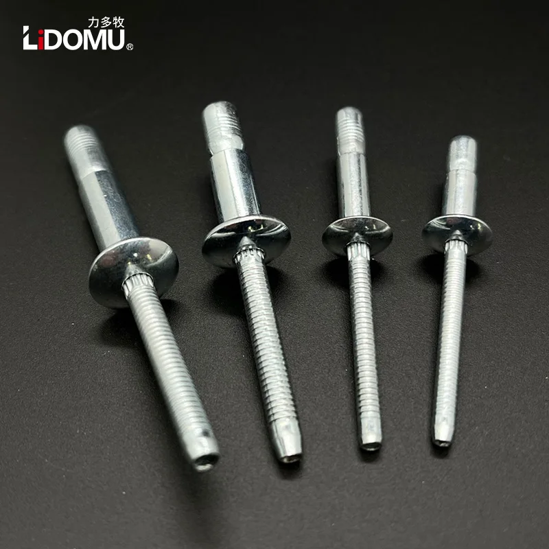 30/50PCS  High Strength Structural Blind Rivet Carbon Steel Rivet Dome Head 4.8x10 4.8x14 6.4x14 6.4x20 9.6x21mm