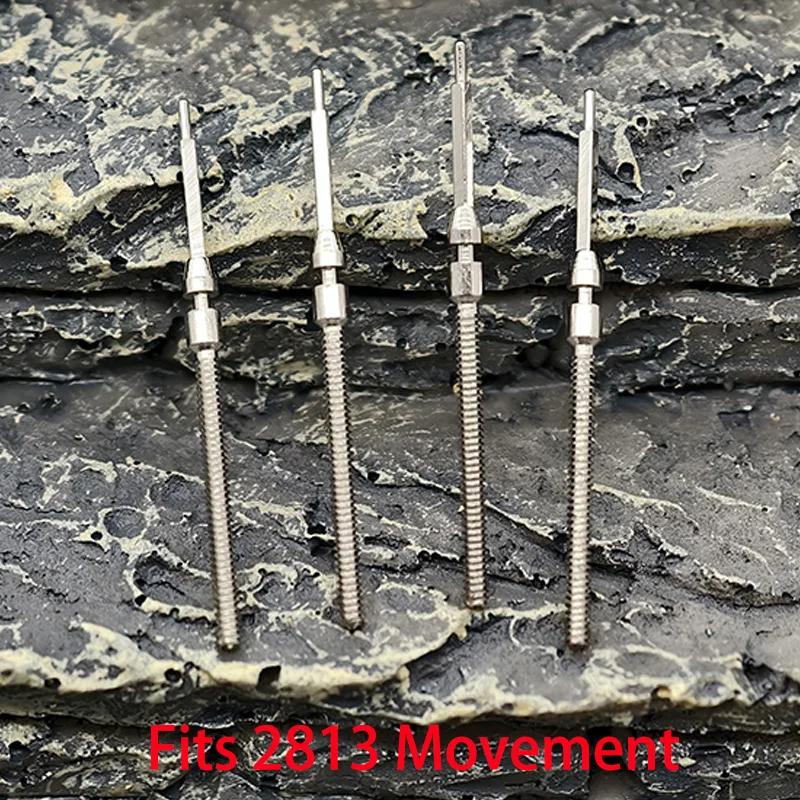 2PCS/4PCS 2813 스테인리스 스틸 크라운 무브먼트 크라운 스템 2813 자동 기계식 무브먼트 스템 수리 부품에 적합