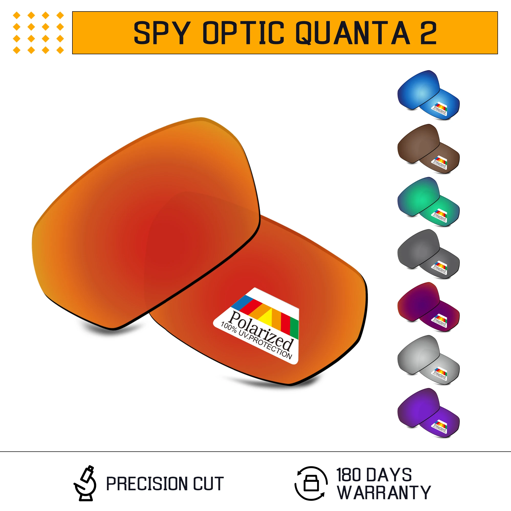 

Сменные поляризационные линзы Bwake для оправы солнцезащитных очков Spy Optic Quanta 2 — несколько вариантов