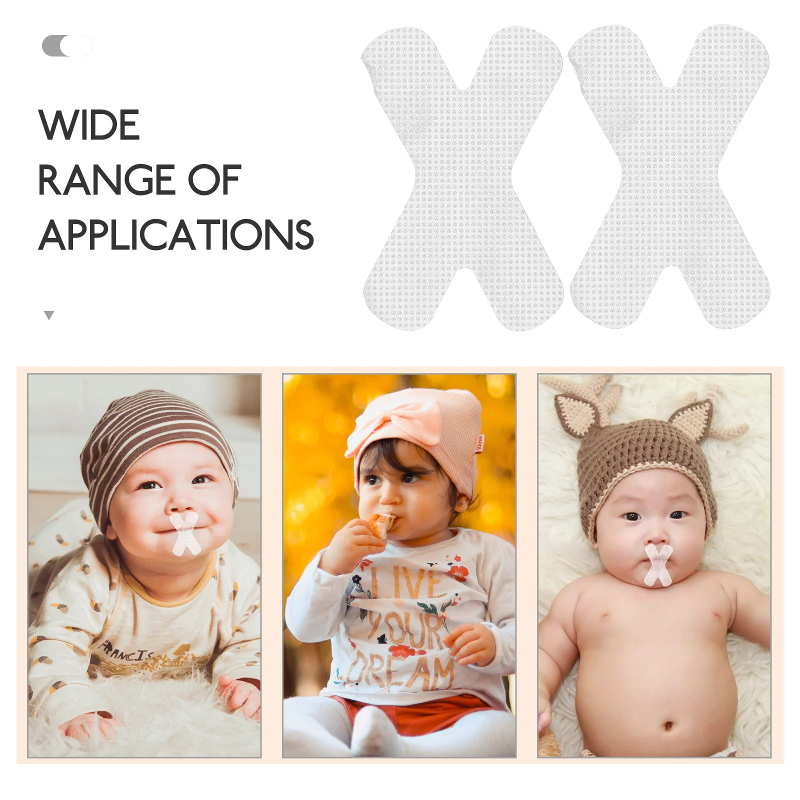 

120 шт., дыхательная лента для рта, L-образные дизайнерские полоски для сна, предотвращающие дыхание рта, полоска для сна