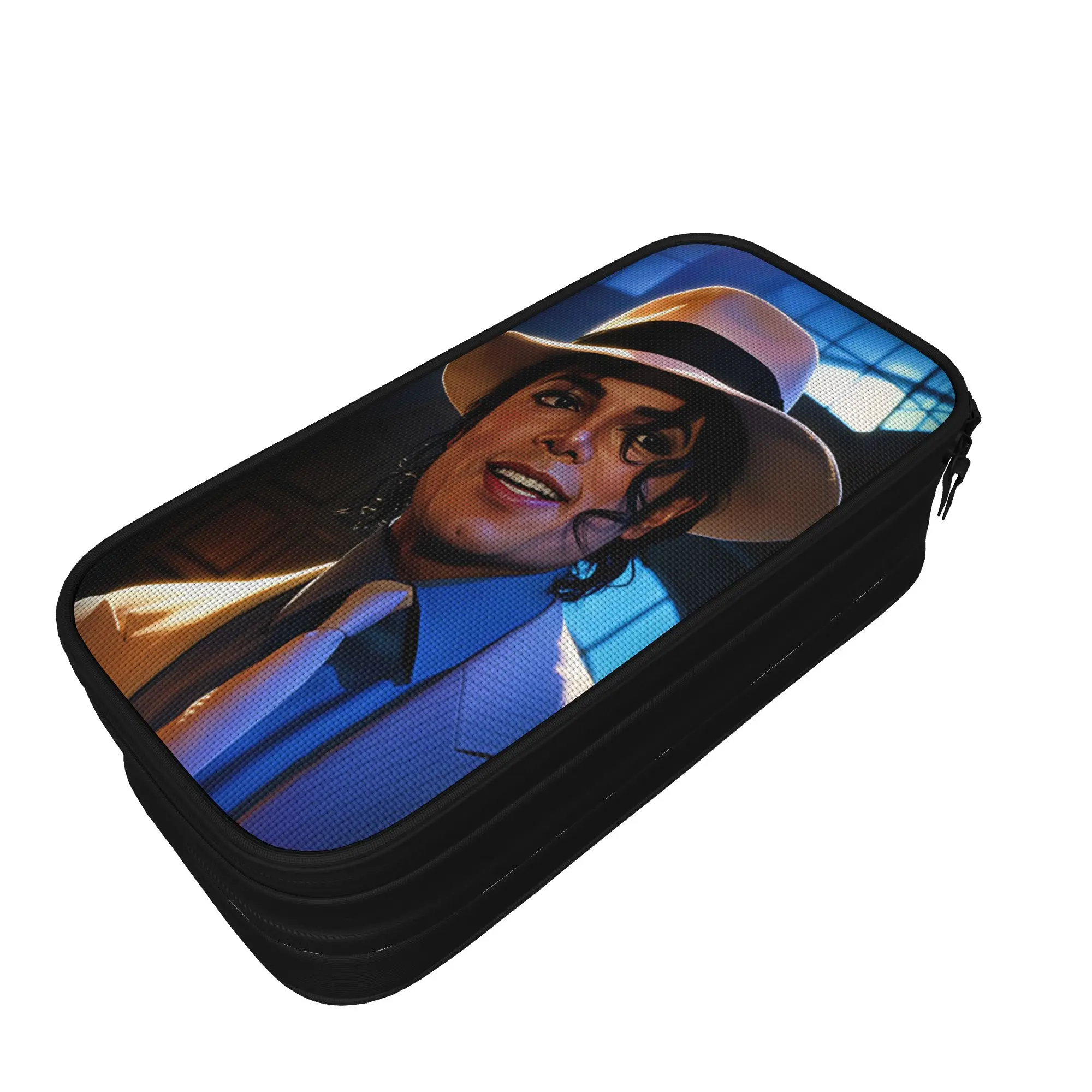 Michael Jackson Pencil Case  Students Fashion Pencil Box Custom DIY School Pencil Cases Supplies Birthday Present