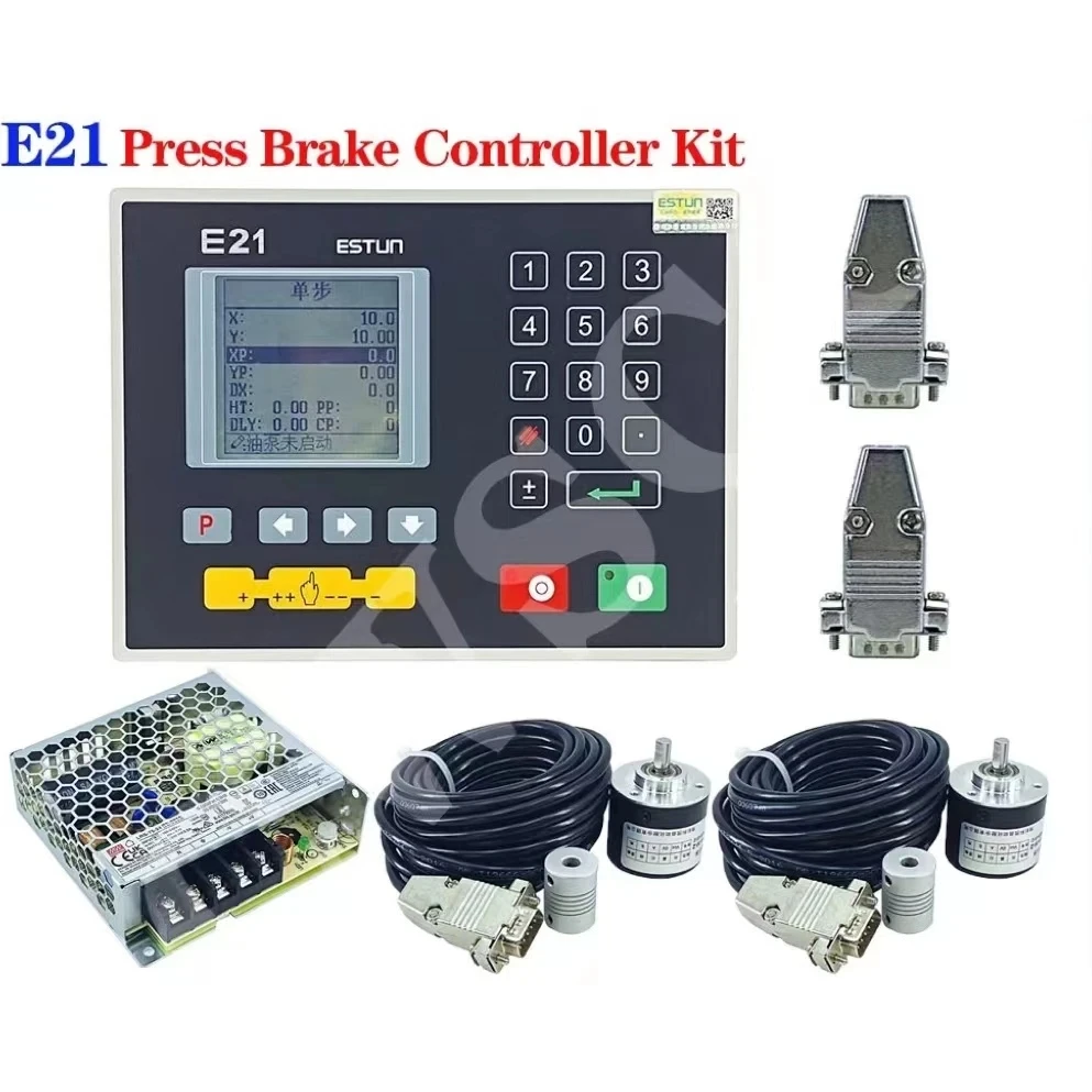 free shipping！Estun E21 Bending Control System Bending Machine Bending Machine Controller 2 Encoders DC Switching Power Supply