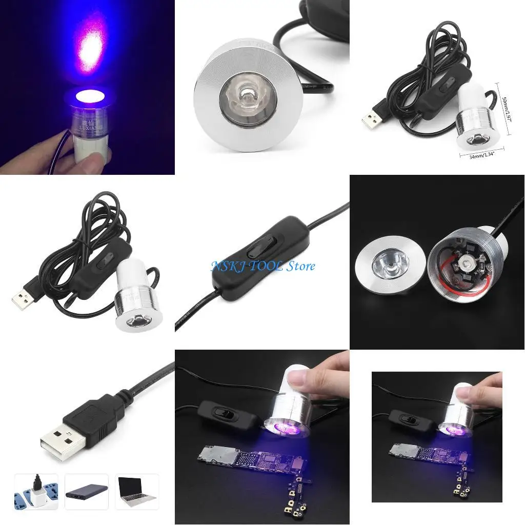 

L8RC Mobile PCB Repair Tool LED UV Curing Lamp Light Light USB Power