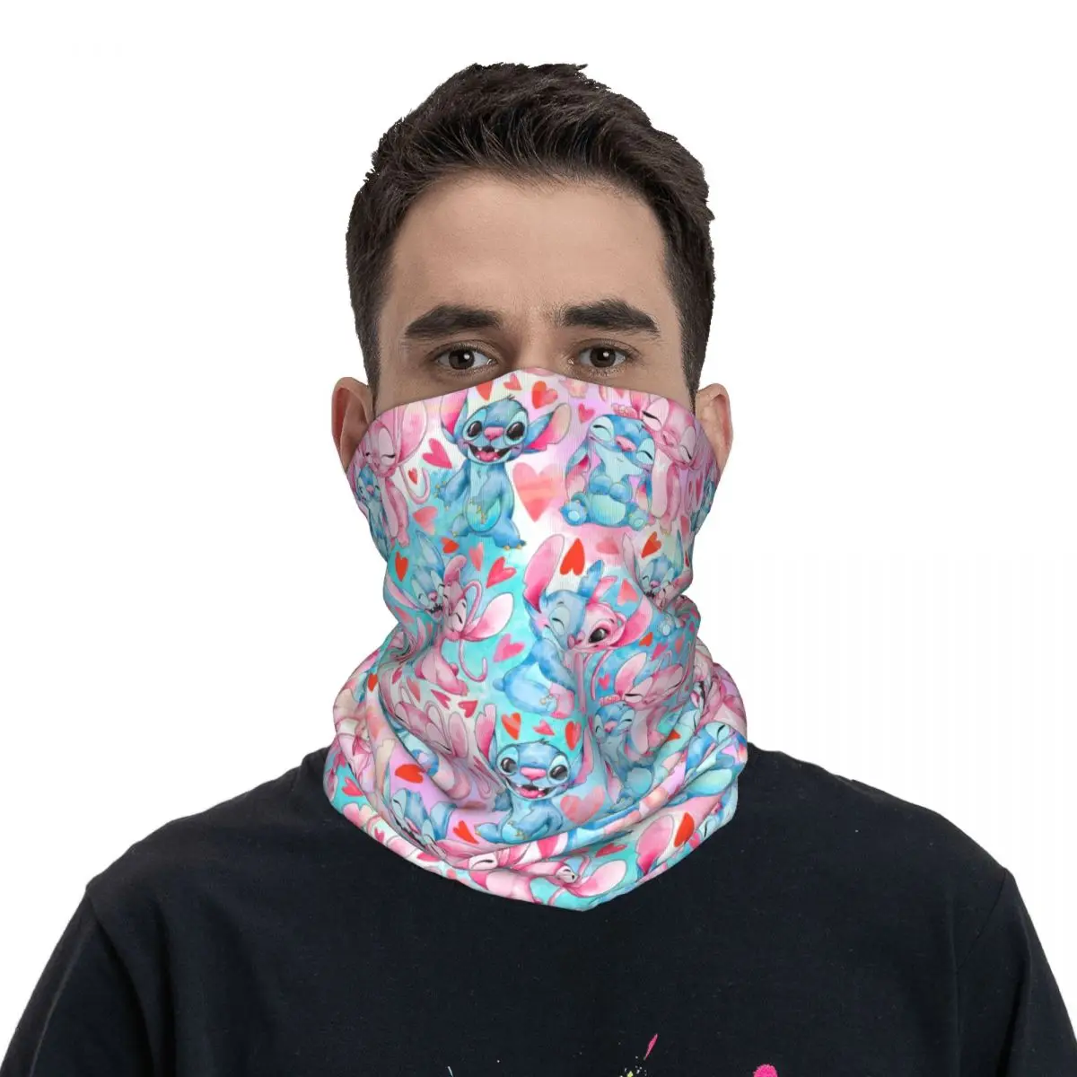 Patrón de punto personalizado Bandana cuello polaina a prueba de viento cara bufanda cubierta hombres mujeres diadema de dibujos animados pasamontañas de tubo