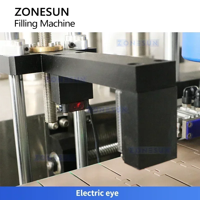 ZONESUN ZS-SV6X آلة تعبئة السوائل المؤازرة ذات 6 رؤوس زجاجة عالية السرعة ذات الحركة المستمرة لصناعة الأطعمة والمشروبات