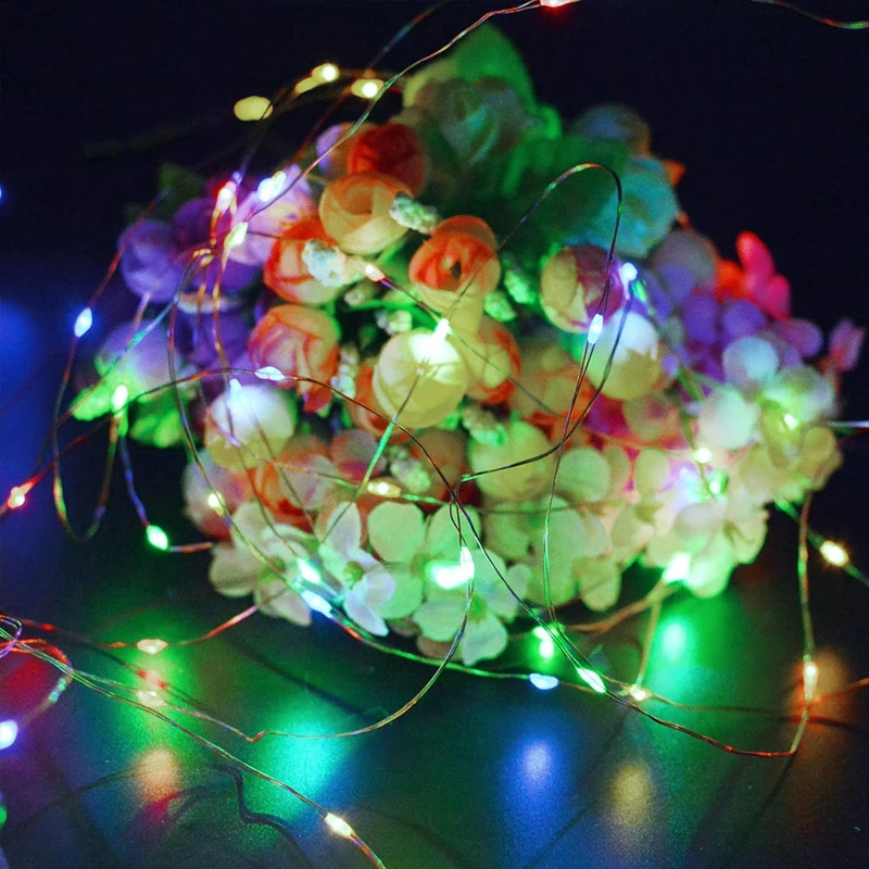 IRILUCN ไฟ LED พลังงานแสงอาทิตย์กลางแจ้ง Festoon LED โคมไฟสวนพลังงานแสงอาทิตย์กลางแจ้ง Fairy Garland StrinIg ตกแต่งคริสต์มาส 7 M/12/22 M/32 M