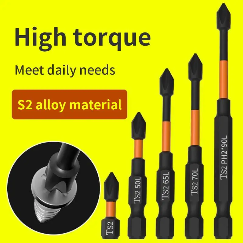 New Impact Strong Magnetic Batch Head Cross High Hardness Hand Drill Bit Screw Electric Screwdriver Set 25 50 65 70 90 150mm