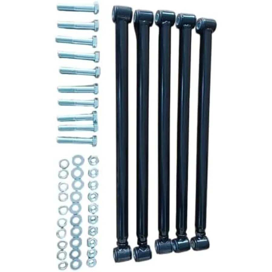 5-Bar BLACK Weld On Parallel 4 Link Suspension Kit Classic Car