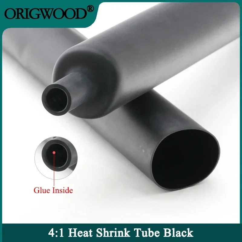 1~100m 4:1 Heat Shrink Tube Dual Wall Tubing Diameter 4 6 8 12 16 20 24 40 52 72mm Adhesive Lined Wrap with Glue