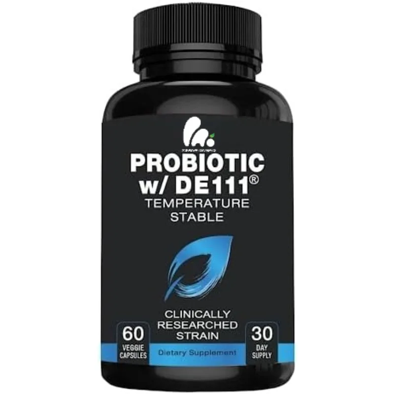 Probiotic Capsules of DE111 Strain (Bacillus Subtilis) -60 Vegetable Capsules.