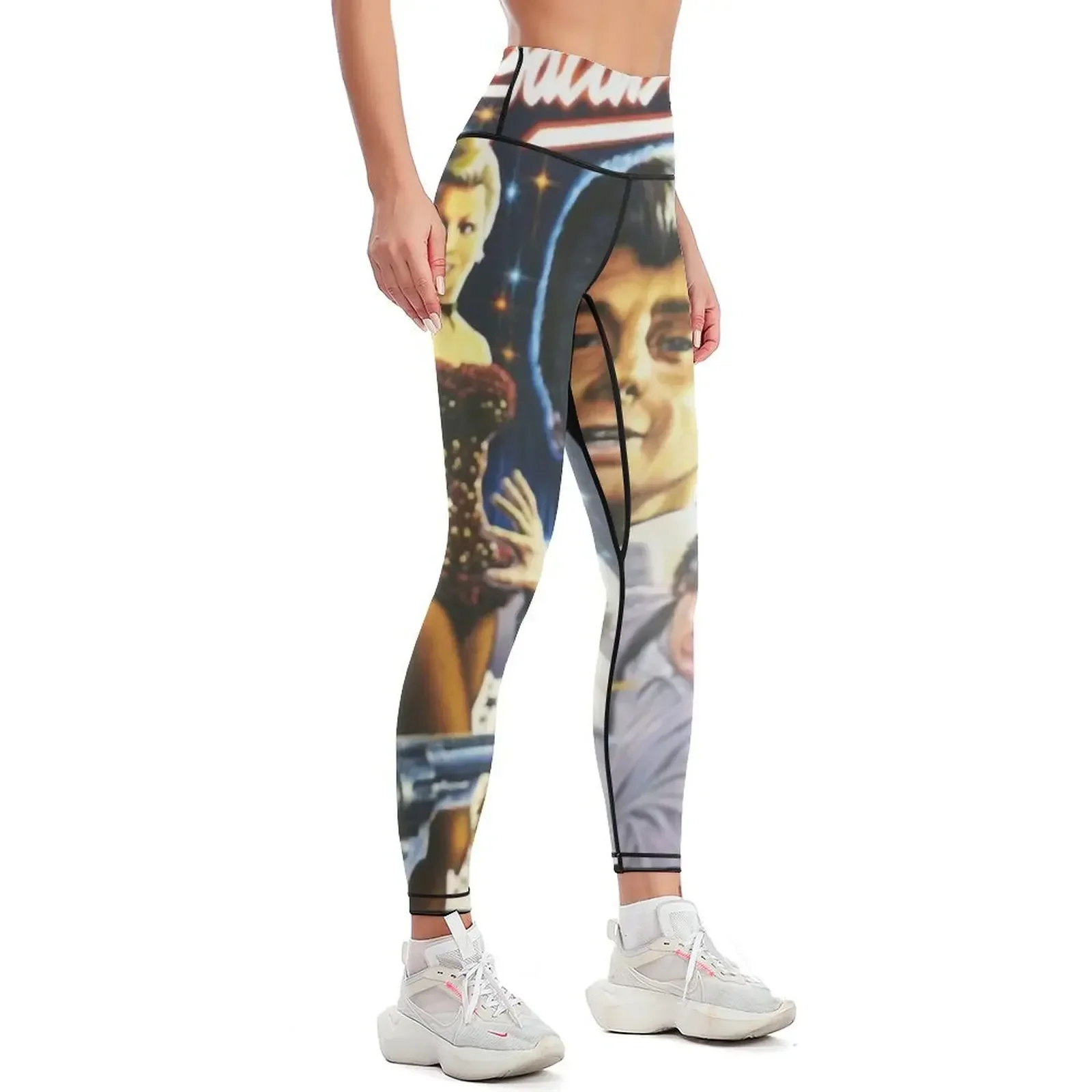 Funny Gifts Beautiful Model Copacabana Door Vintage Photograp Leggings Jogger pants joggers for Women's push up Womens Leggings