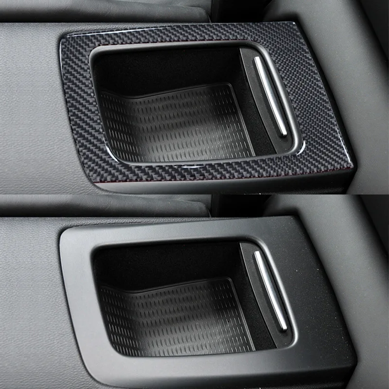 

For BMW 3 Series 05-12 Car Interior Modified Carbon Fiber Rear Storage Frame Panel Decorative Stickers