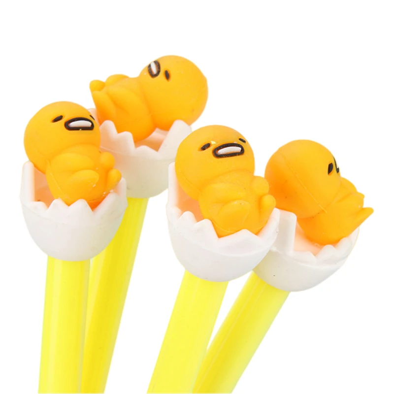 Sanrio Gudetama Creative Cartoon Doll Gel Pen Cute Anime Cartoon Doll Signature Pen Student Stationery Wholesale Children Gift