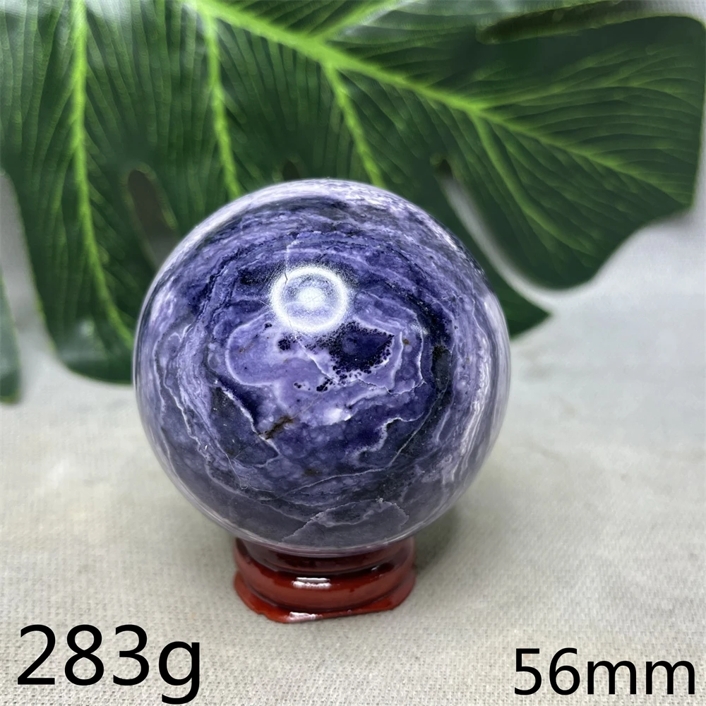 Russian Natural Gem Charoite Associated Mineral Ball Sugilite Pattern Crystal Home Room Decoration Gift Witchcraft Altar Prayer