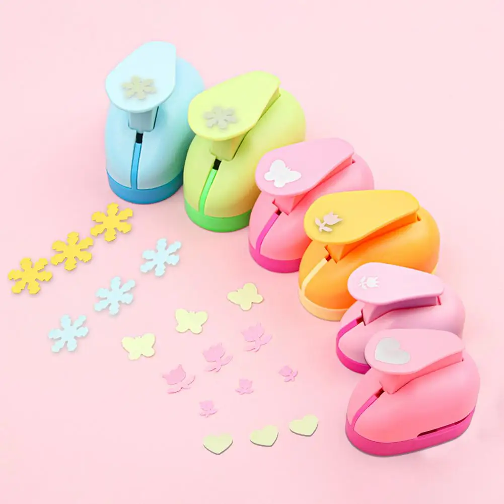 Embossing Device Embossing Mold Craft Lever Punch Set Butterfly Snowflake Love Heart Rose Shape Handmade Paper Punch Simple