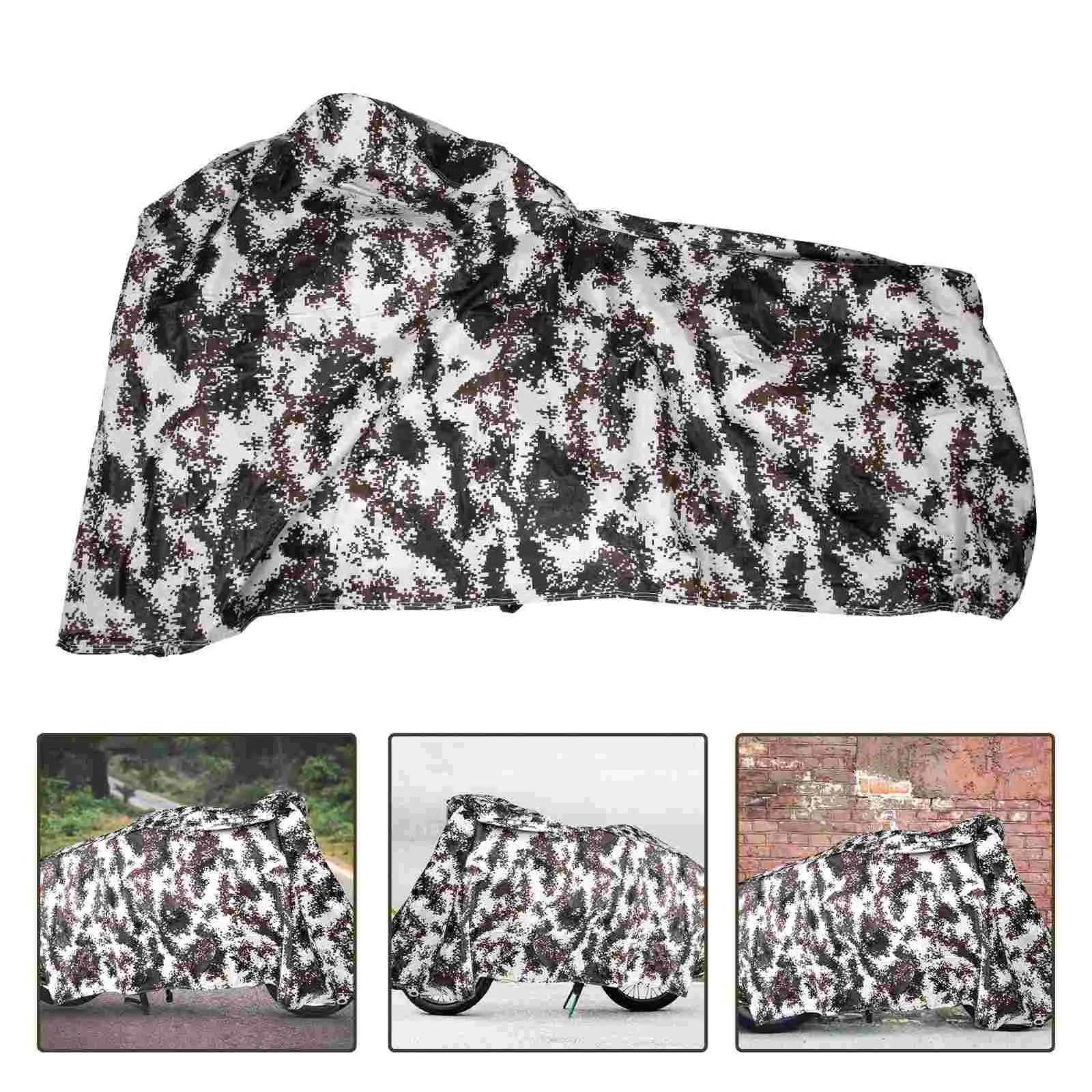 Road Bike Cover Sunproof Protection Protector Accesorios Para Motos Aluminum Film Camouflage Fabric Outdoor Storage