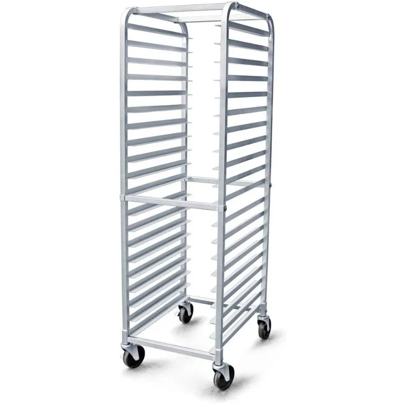 36527 Commercial-Grade Aluminum 20-Tier Sheet Pan/Bun Pan Rack, 26