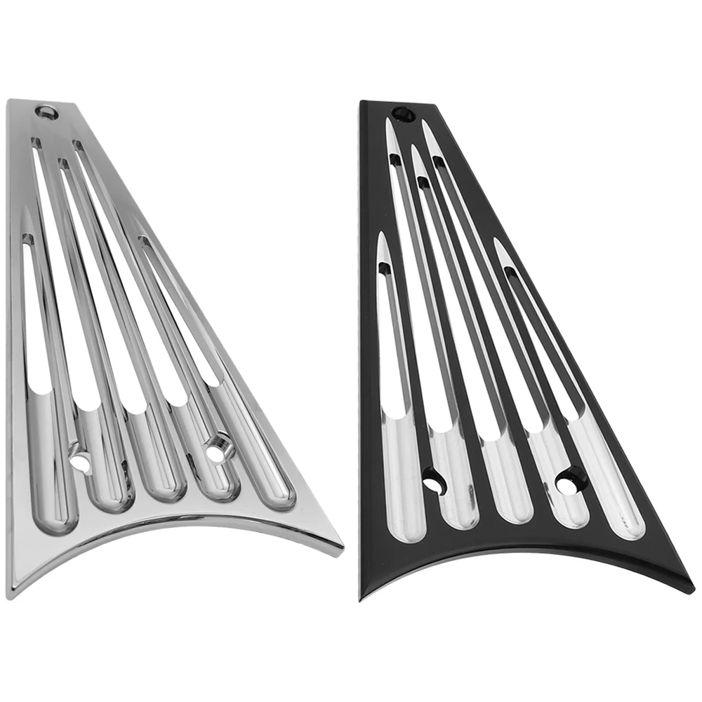 

Motorcycle Black/Chrome Radiator Frame Grill Cover For 2009-2013 Harley Electra Glide Road King Street Glide FLHT FLHR FLTR FLHX