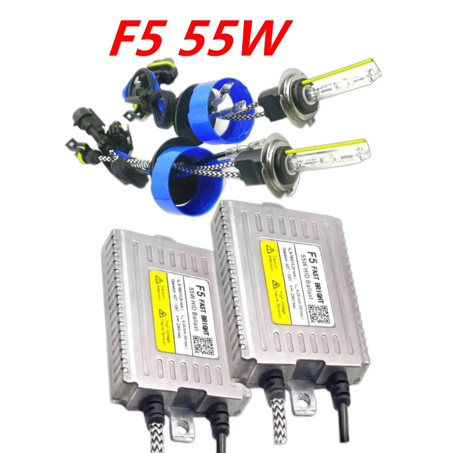 Genuine DLT F5 55W Fast Bright Kits h1 H7 h8 h9 H11 HIR2 9012 D2S D2H hb3 hb4 Super 6000LM Xenon Reactors 12V AC Car Headlamps