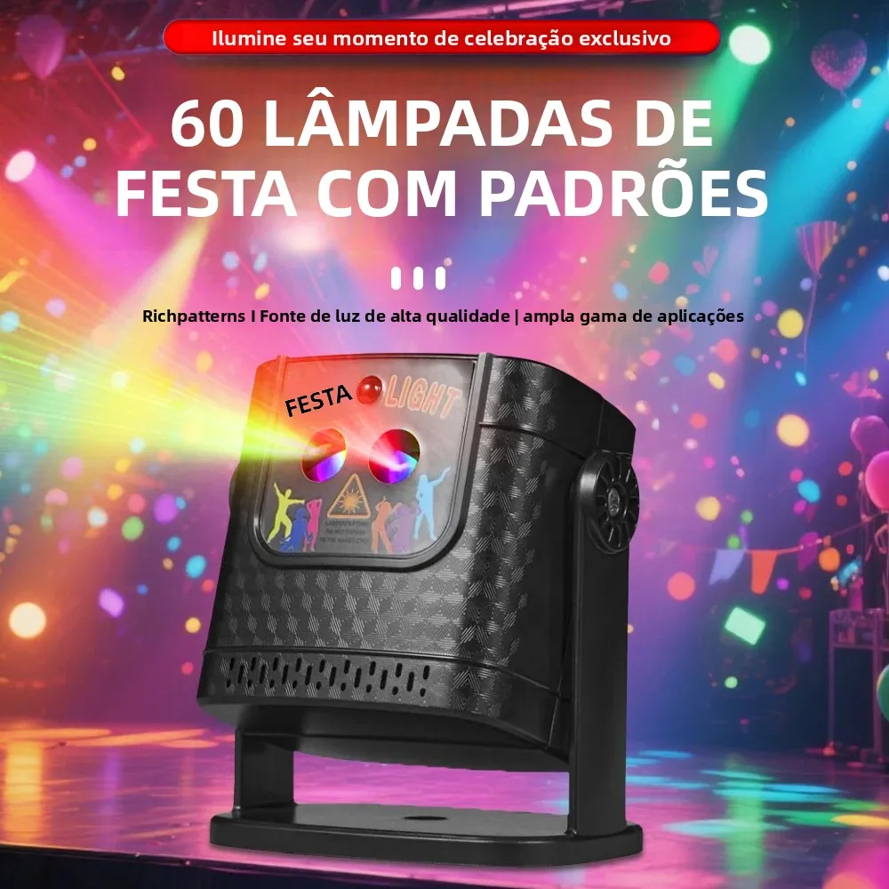 Dj discoteca laser flash luz de palco usb controle voz controle remoto aniversário karaokê natal decoração do feriado festa em casa luz