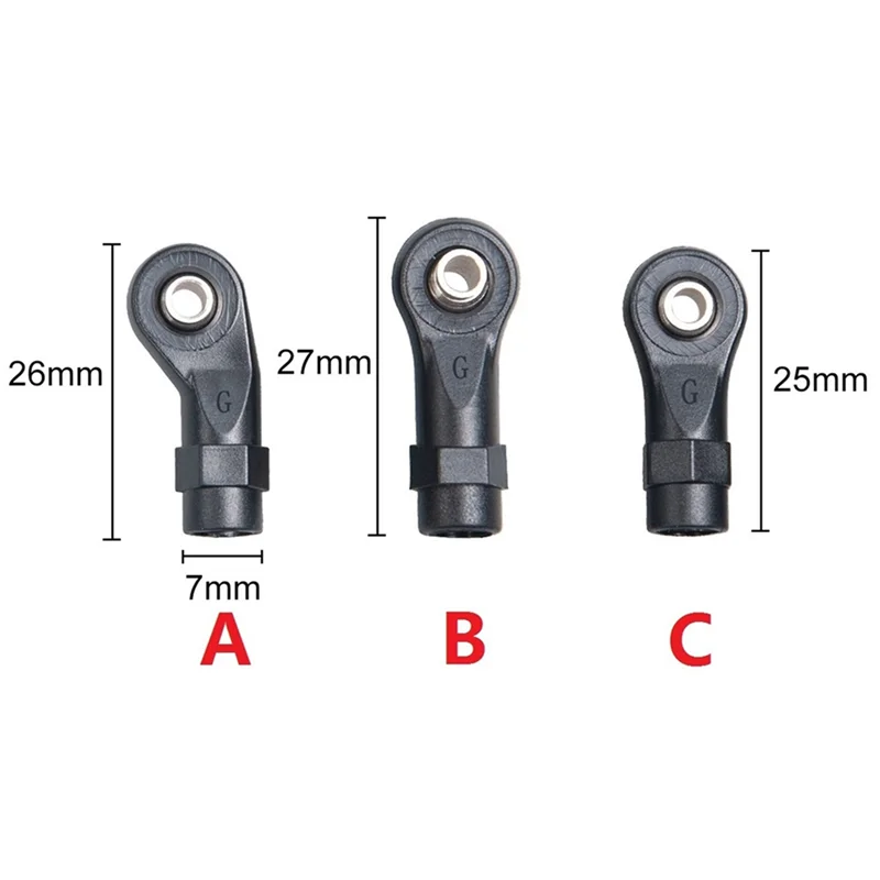 60 個プラスチック M4 ロッドエンドリンクボールヘッドリンケージジョイント 1/10 RC クローラー車トラクサス TRX-4 TRX4 部品アクセサリー