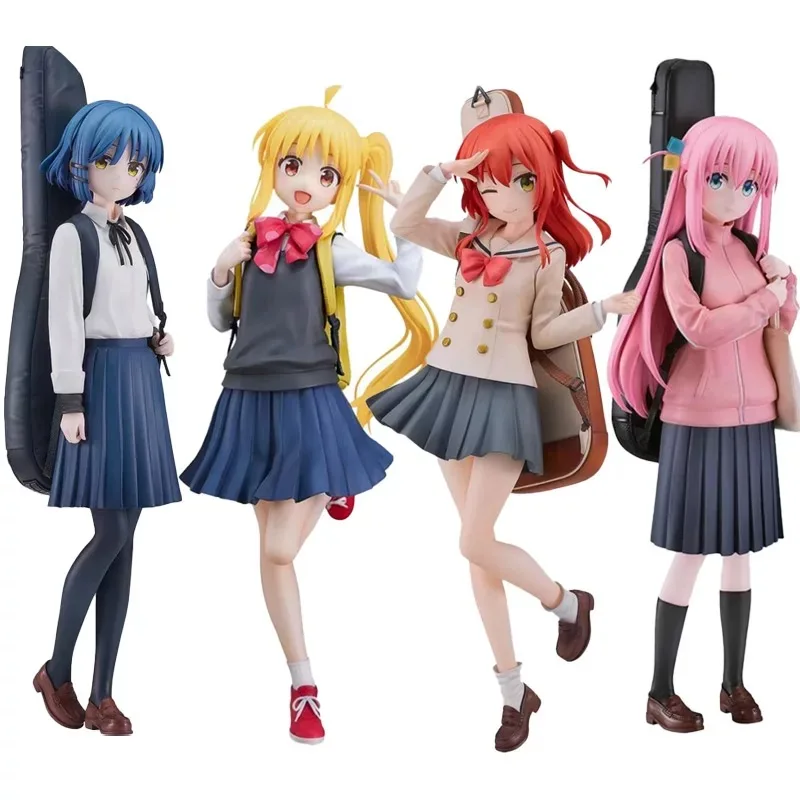 BOCCHI THE ROCK! Figurki Anime Ijichi Nijika Kita Ikuyo Yamada Ryo Figurki Akcji Śliczne Figurki Anime z PVC Kolekcja Modeli Zabawki Prezenty