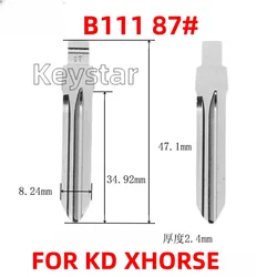 10 pz B111 Car Key Blade universale KD Blank 87 # Flip Remote Blade per GM Buick LaCrosse per VVDI Xhorse KEYDIY KD Flip Remote