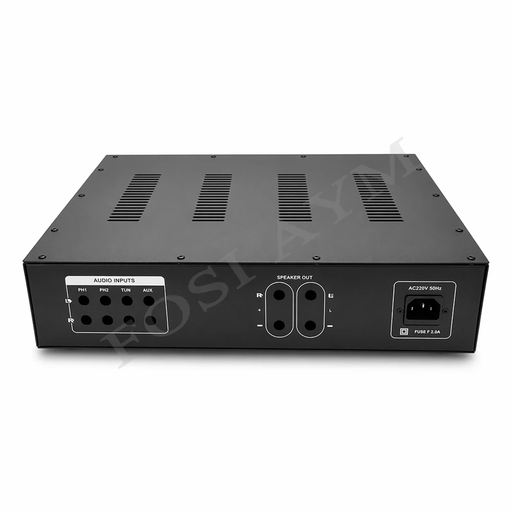 FOSI AYM 430x340x95mm Aluminum Shell Goldmund Style Amplifier Chassis Stereo Audio Preamplifier Chassis DIY Enclosure Case view 2